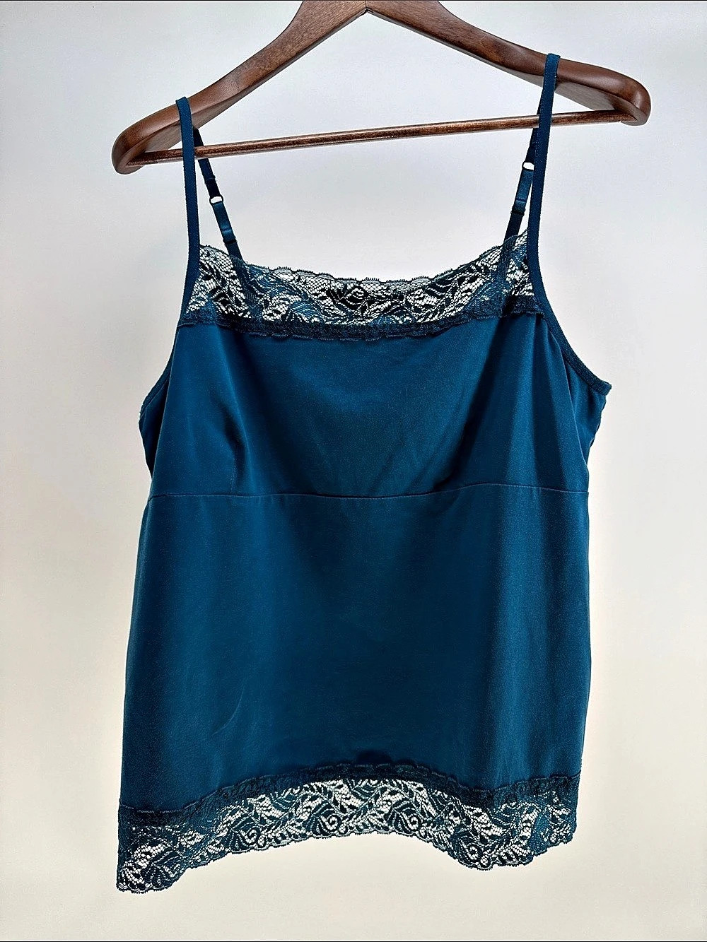 Lace Trim Camisole in Blue NWT